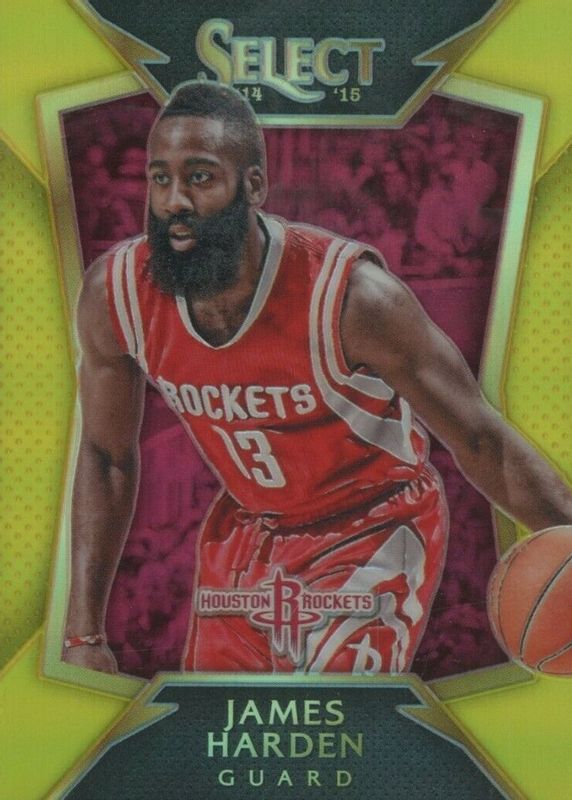 James Harden 2014 Select #26 Concourse Gold /10 SGC 10