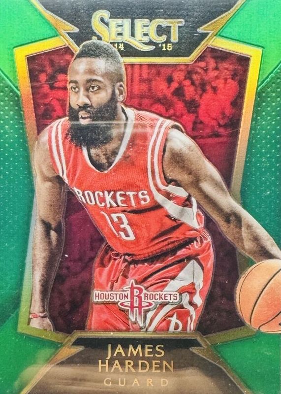 James Harden 2014 Select #26 Concourse Green /5 BGS 10 PRISTINE