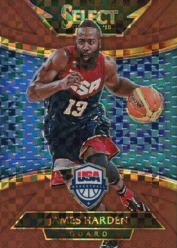 James Harden 2014 Select #214 Courtside Copper /49 (Team USA) BGS 9