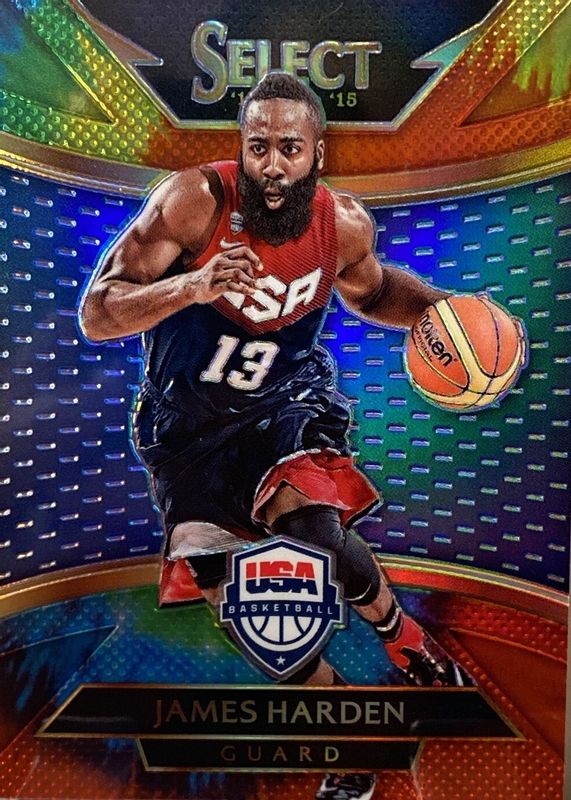 James Harden 2014 Select #214 Courtside Tie-Dye /25 (Team USA) RAW