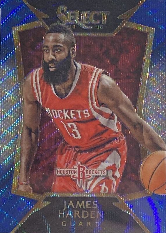 James Harden 2014 Select #26 Concourse Blue & Silver RAW