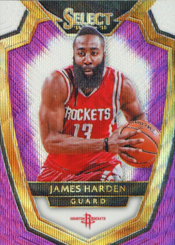 James Harden 2014 Select #131 Premier Level Purple & White BGS 9.5