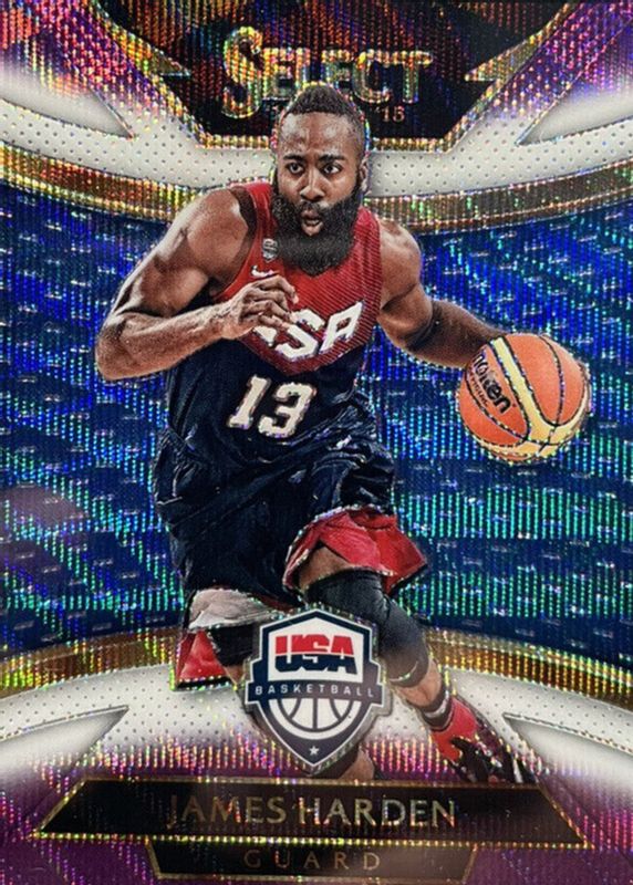 James Harden 2014 Select #214 Courtside Purple & White (Team USA) PSA 10