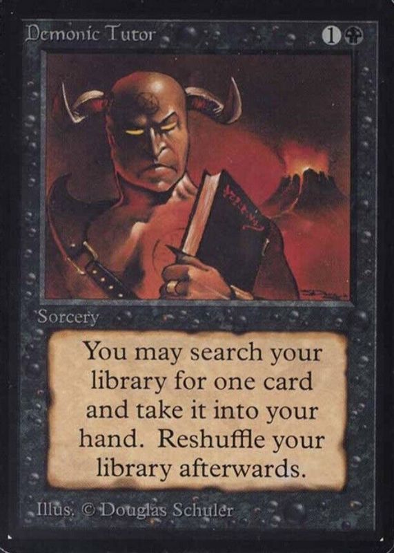 Demonic Tutor 1993 Beta Edition Base PSA 5.5