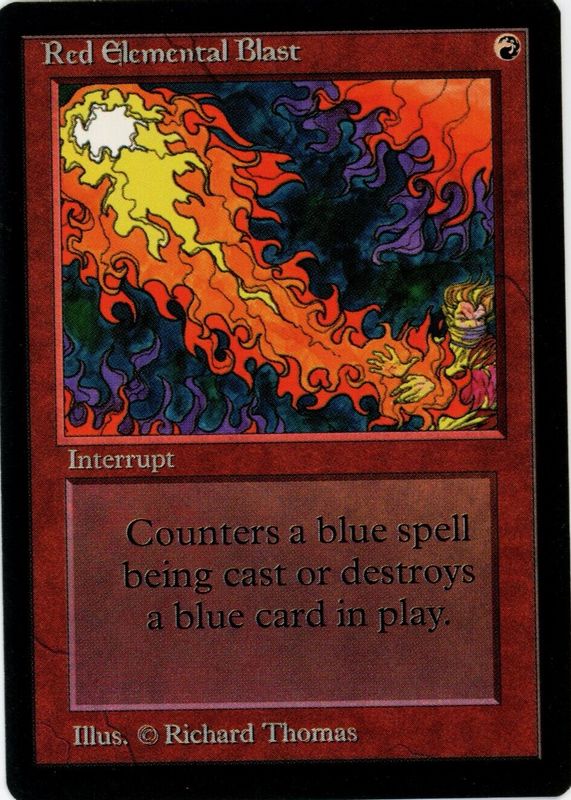 Red Elemental Blast 1993 Beta Edition Base PSA 7.5