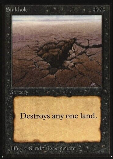 【MTG】sinkhole ベータ版 英語版 二枚 MTG】sinkhole ベータ版 英語版 二枚 Sinkhole | Beta | Card