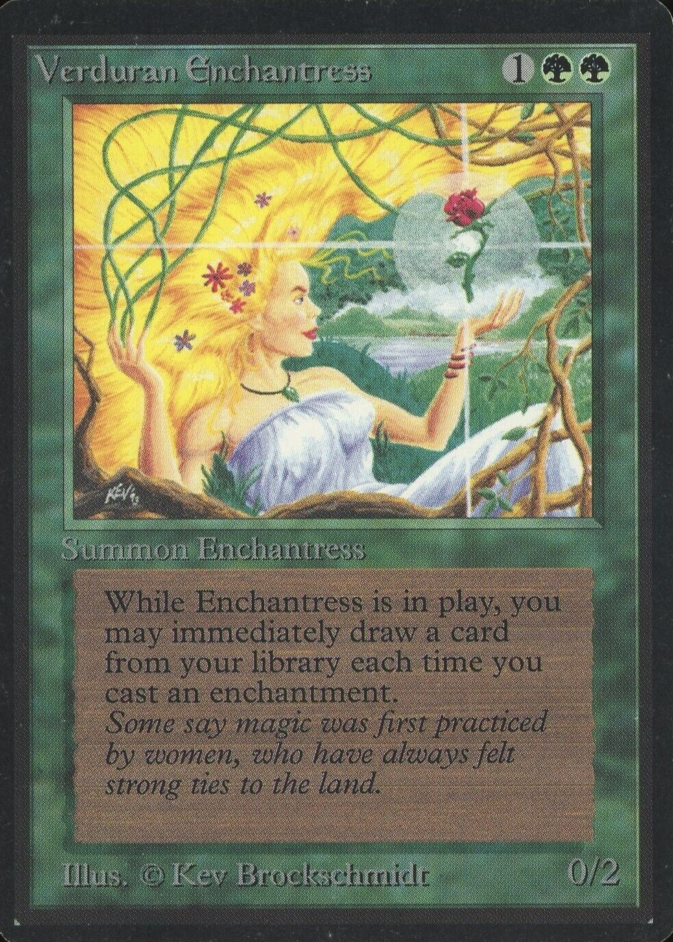 mtg enchantress cards Verduran [30th Anniversary Edition] Shroud (This permanent cant be the target of spells or abilities.) Whenever you cast an enchantment spell Enchantress, 6 cards | Magic: