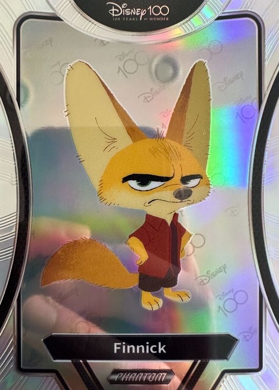 Finnick 2023 Kakawow Phantom Disney 100 Years of Wonder #PD-I 45 Silver /(Est. Print Run 1,200) BGS 9.5