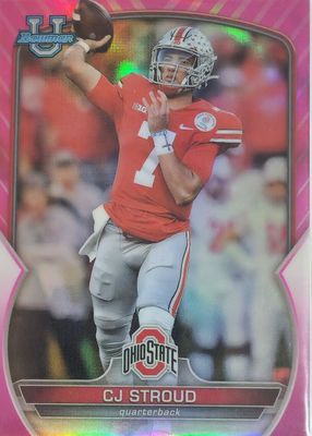 2022 Bowman Chrome University #100 Prospects - Pink Refractor