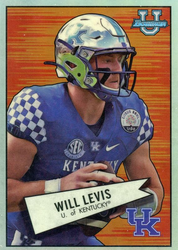 Will Levis 2022 Bowman Chrome University #52BF-7 1952 Bowman PSA 10