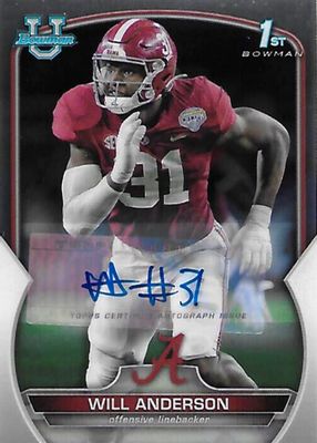 2022 Bowman Chrome University #52 Prospect Auto (1st)