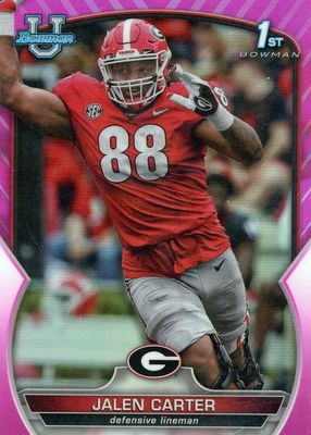 2022 Bowman Chrome University #37 Prospects - Pink Refractor (1st)