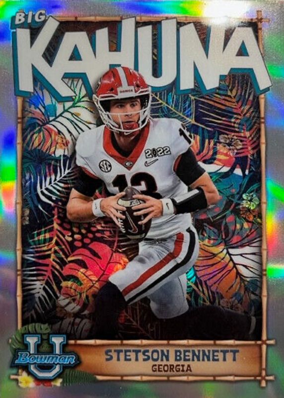 Stetson Benson 22 Bowman U Big Kahuna Card - Sports Trading Cards