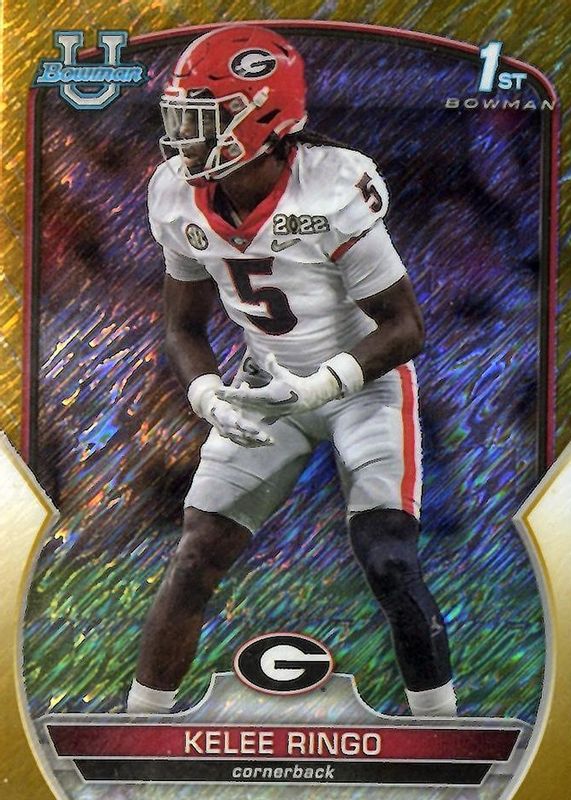 2022 Bowman Chrome University #68 Prospects - Gold Shimmer Refractor /50 (1st)