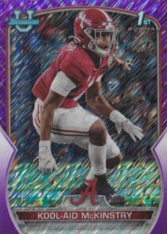 2022 Bowman Chrome University #14 Prospects - Purple Shimmer Refractor (1st)