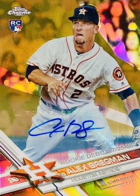 2017 Topps Chrome Update #HMT60 Autographs - Gold Refractor /50 (Rookie Debut)