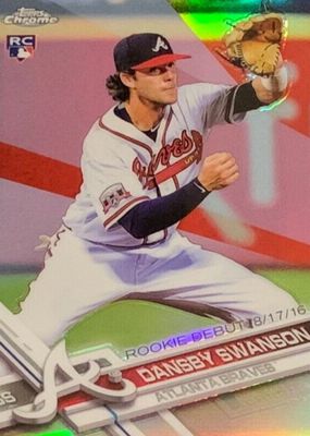 topps chrome DANSBY SWANSON 直筆サインカード 2024 Topps Cosmic Chrome - Autographs Dansby Swanson #CCA-DS