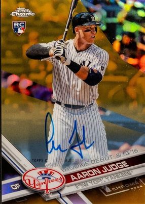 2017 Topps Chrome Update #HMT50 Autographs - Gold Refractor /50 (Rookie Debut)