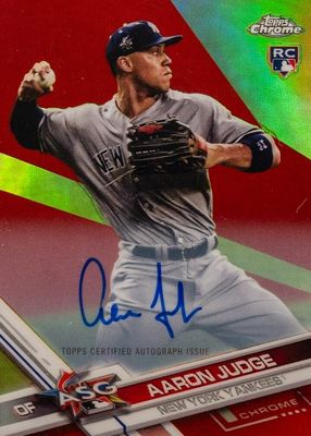 2017 Topps Chrome Update #HMT40 Autographs - Red Refractor /25 (All-Star)