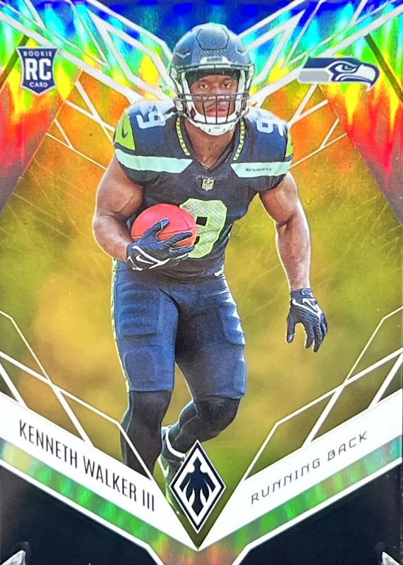 Kenneth Walker III 2022 Phoenix #118 Yellow /75 Rookie RAW