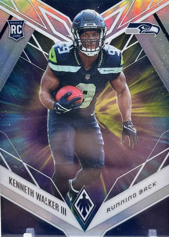 Kenneth Walker III 2022 Phoenix #118 Color Burst Rookie RAW