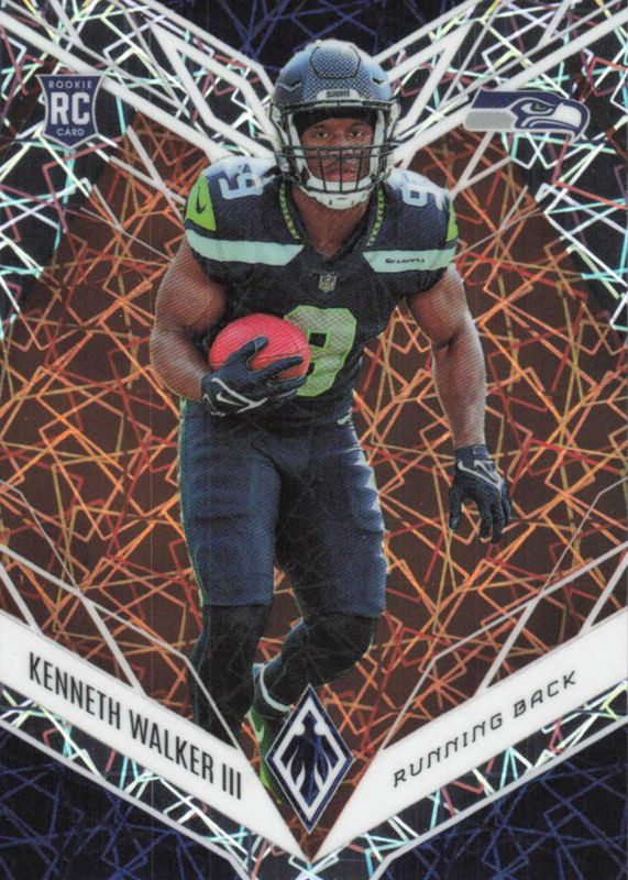 Kenneth Walker III 2022 Phoenix #118 Orange Lazer /75 Rookie SGC 10