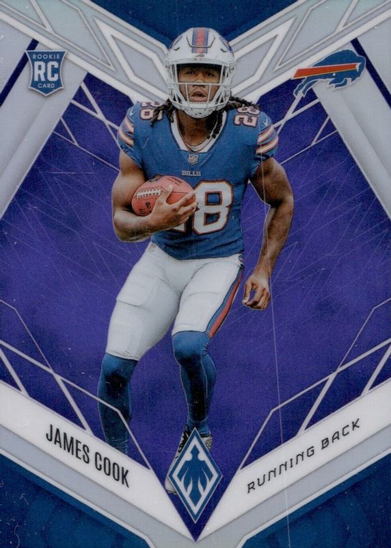 James Cook 2022 Phoenix #115 Purple /125 Rookie SGC 10