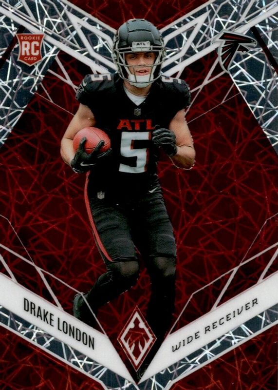 Drake London 2022 Phoenix #107 Red Lazer (Rookie) /150 Rookie SGC 10