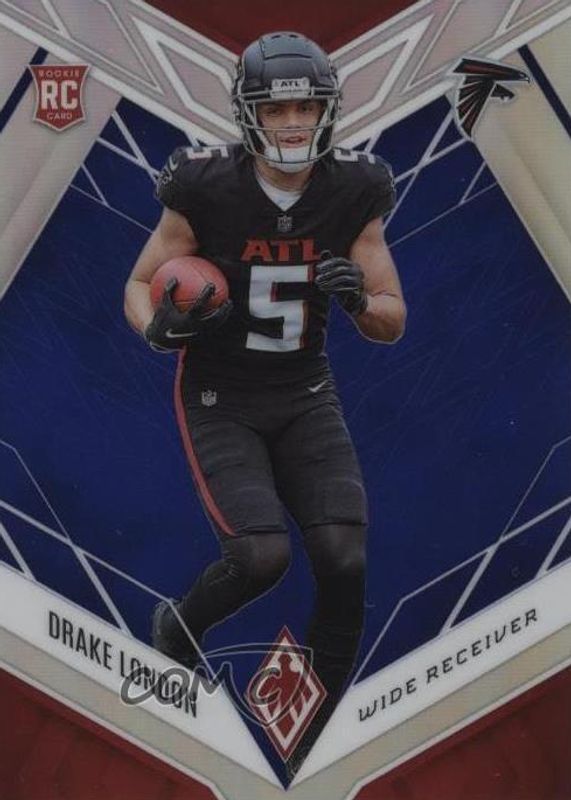 Drake London 2022 Phoenix #107 Blue /35 Rookie SGC 10