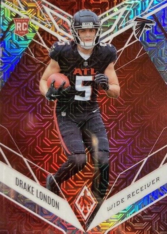 Drake London 2022 Phoenix #107 Red Mojo (/10) Rookie RAW