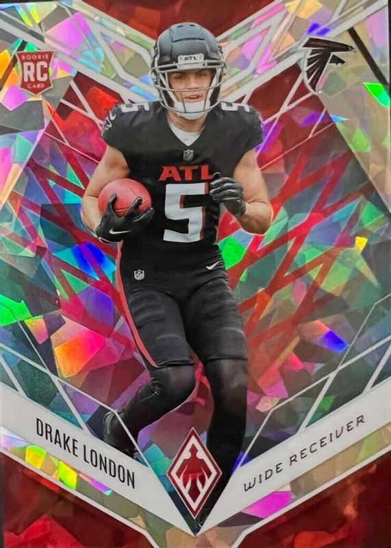 Drake London 2022 Phoenix #107 Fire & Ice /50 Rookie RAW