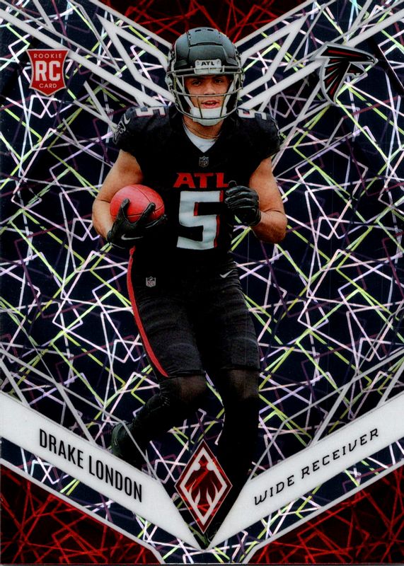 Drake London 2022 Phoenix #107 Silver Lazer Rookie RAW