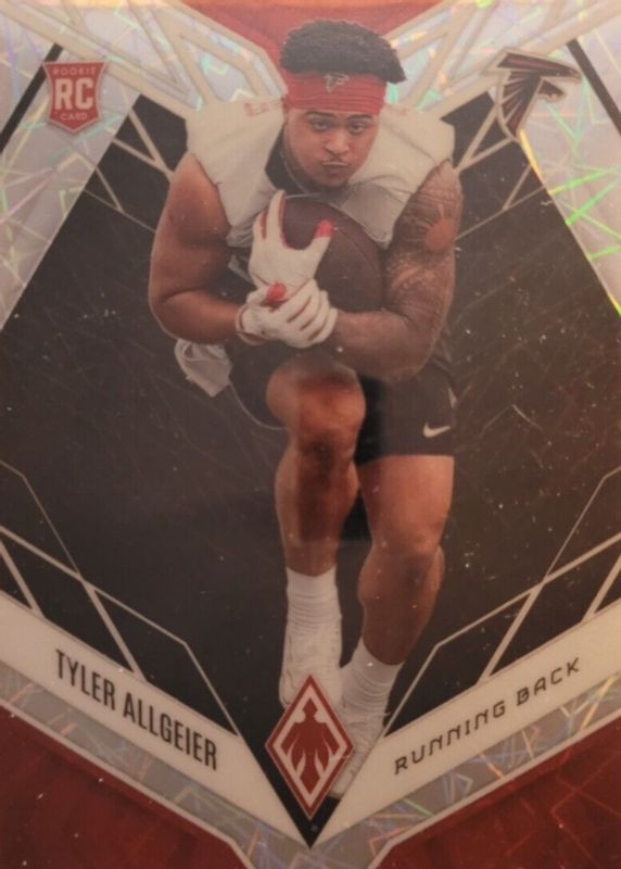 Tyler Allgeier 2022 Phoenix #144 Black Lazer /10 Rookie RAW