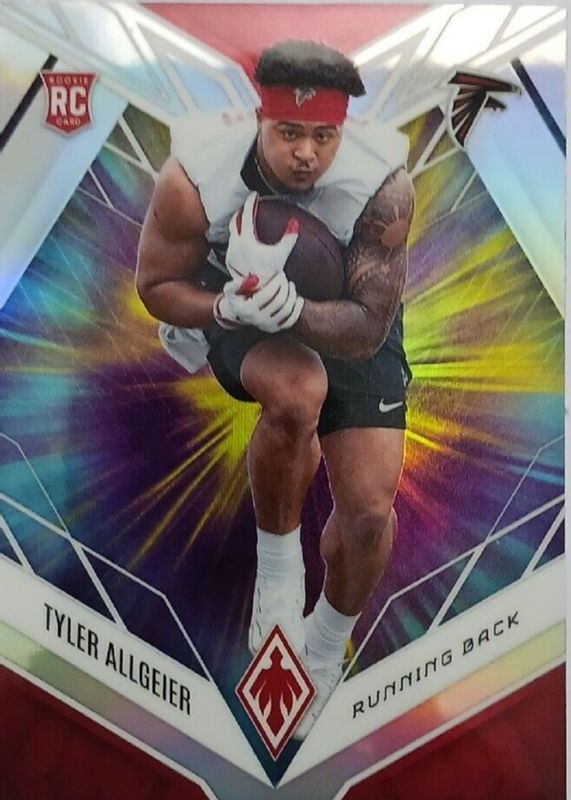 Tyler Allgeier 2022 Phoenix #144 Color Burst Rookie SGC 10