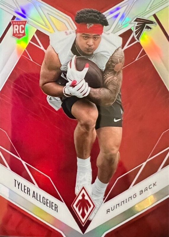 Tyler Allgeier 2022 Phoenix #144 Red /250 Rookie RAW
