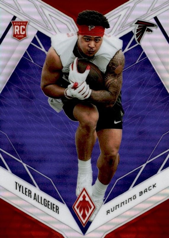 Tyler Allgeier 2022 Phoenix #144 Purple /125 Rookie RAW