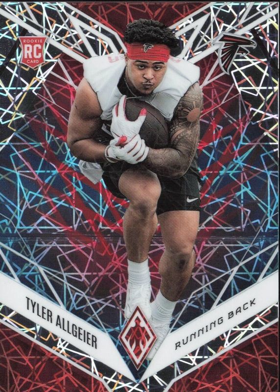 Tyler Allgeier 2022 Phoenix #144 Fire & Ice Lazer /50 Rookie SGC 10