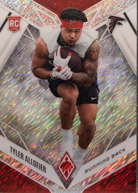 Tyler Allgeier 2022 Phoenix #144 White Shimmer /(SSP) Rookie RAW