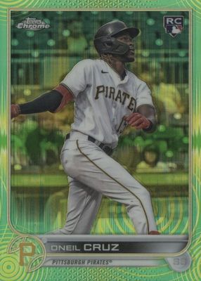 2022 Topps Chrome Sonic #128 Green & Yellow Sonic Pulse Refractor /99