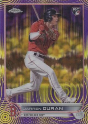 2022 Topps Chrome Sonic #113 Purple & Yellow Sonic Pulse Refractor /299