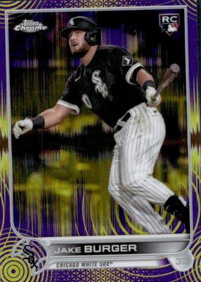 2022 Topps Chrome Sonic #29 Purple & Yellow Sonic Pulse Refractor /299