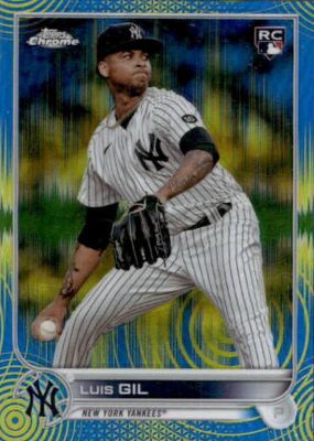 2022 Topps Chrome Sonic #202 Blue & Yellow Sonic Pulse Refractor /75