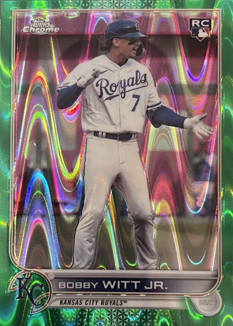 Bobby Witt Jr. 2022 Topps Chrome Sonic #221 SP - Green