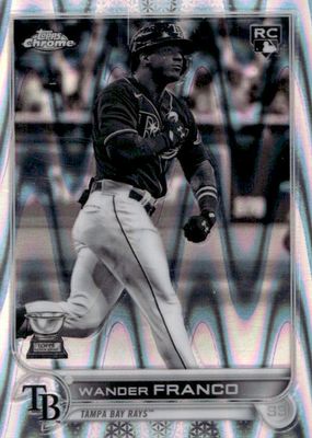 2022 Topps Chrome Sonic #35 Black & White RayWave Refractor