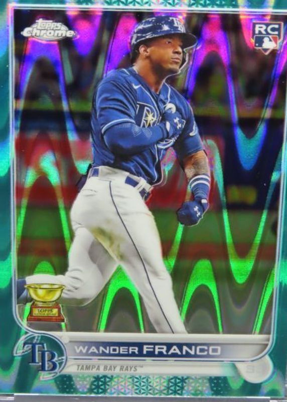 Wander Franco 2022 Topps Chrome Sonic #35 Aqua RayWave Refractor /199 Rookie SGC 9.5