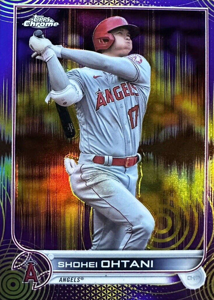 Shohei Ohtani 2022 Topps Chrome Sonic #1 Purple & Yellow