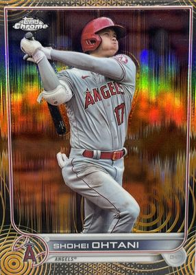 2022 Topps Chrome Sonic #1 Orange & Black Sonic Pulse Refractor /25