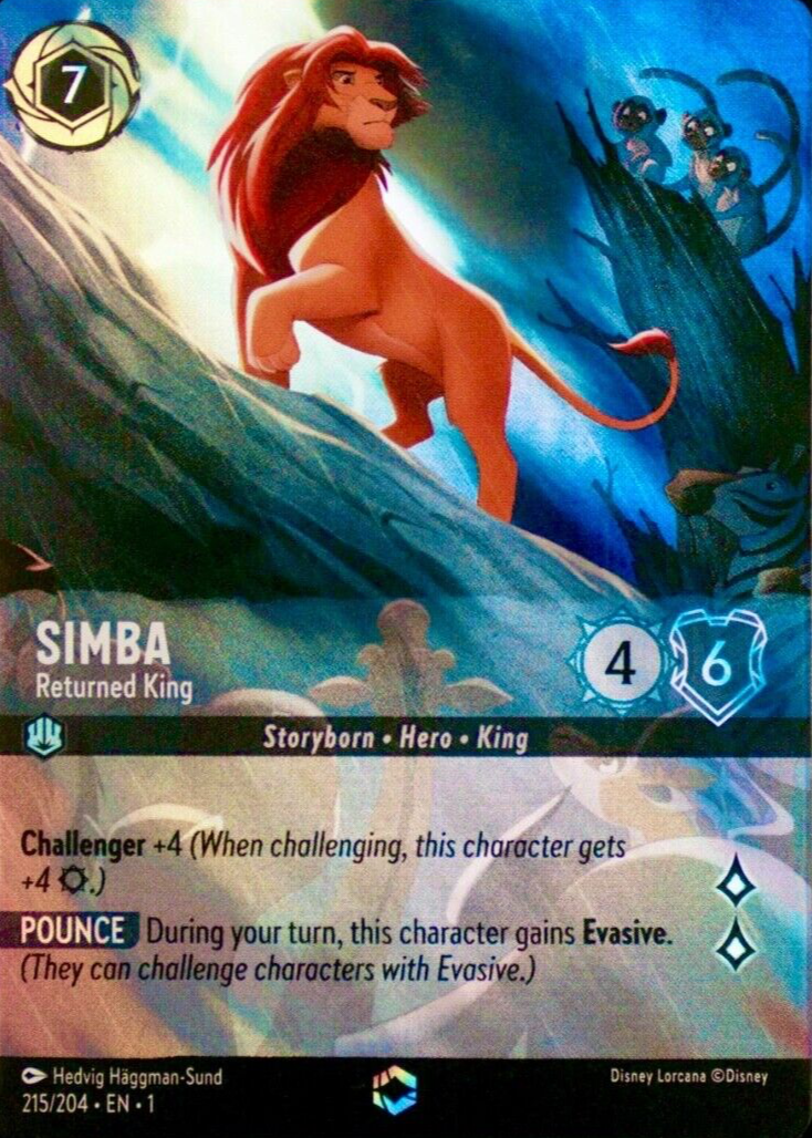 lorcana simba card Disney Lorcana Simba Returned King ENCHANTED eng 1 print