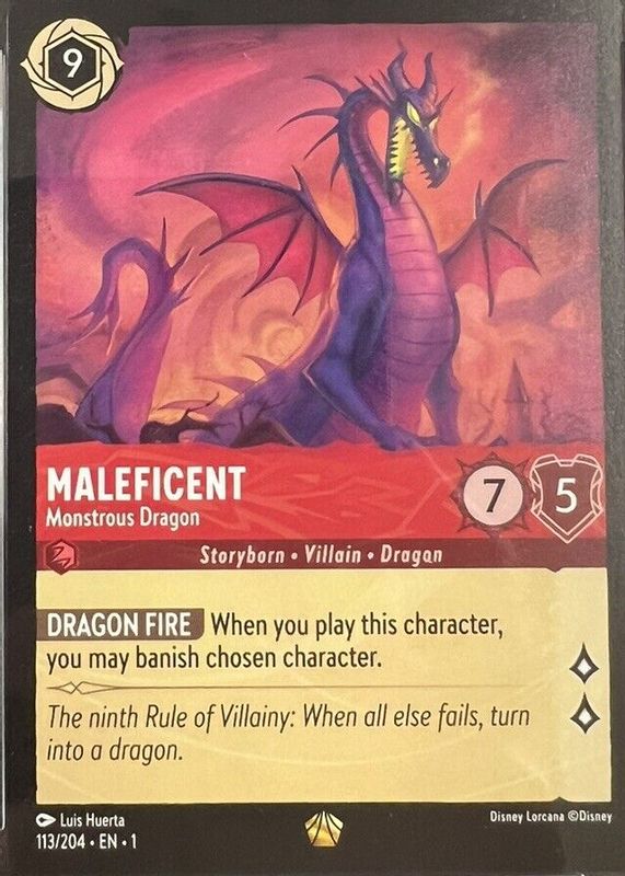 Maleficent - Monstrous Dragon 2023 The First Chapter #113/204 Base SGC 9