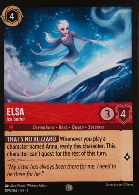 Elsa - Ice Surfer 2023 The First Chapter #109/204 Cold Foil